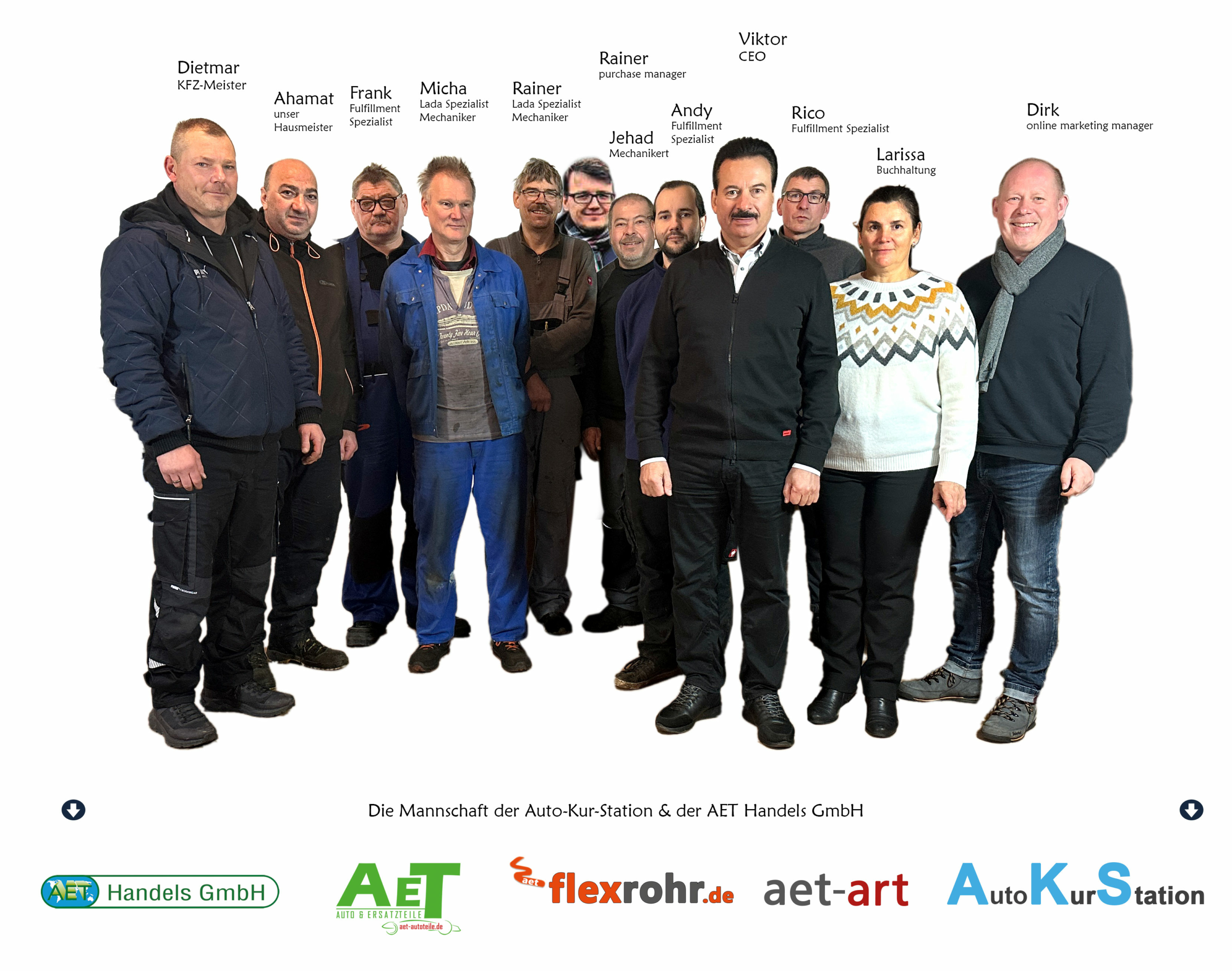 Das Team der AET Handels GmbH und der Auto Kur Station