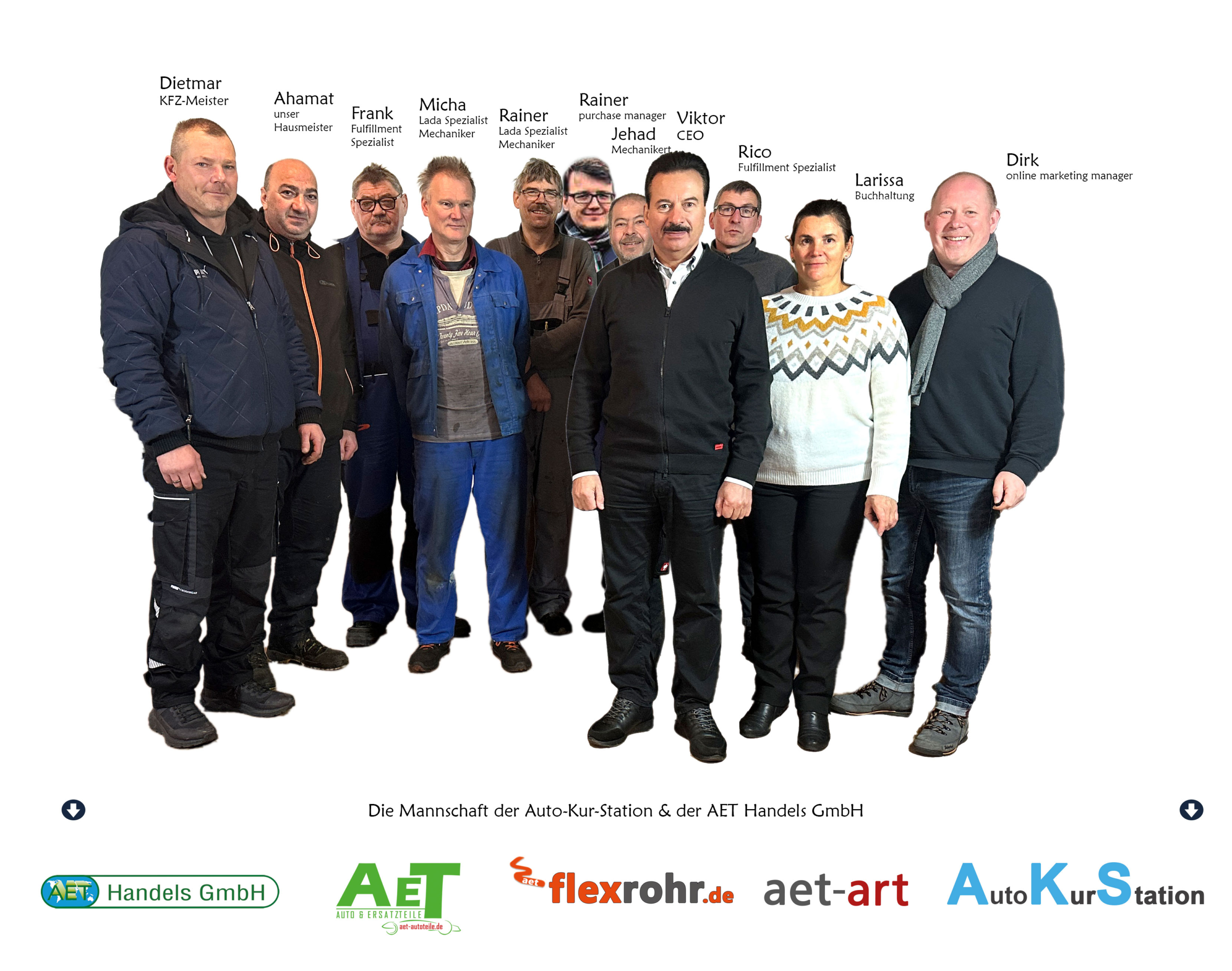 2025-Team Das Team der AET Handels GmbH und der Auto Kur Station